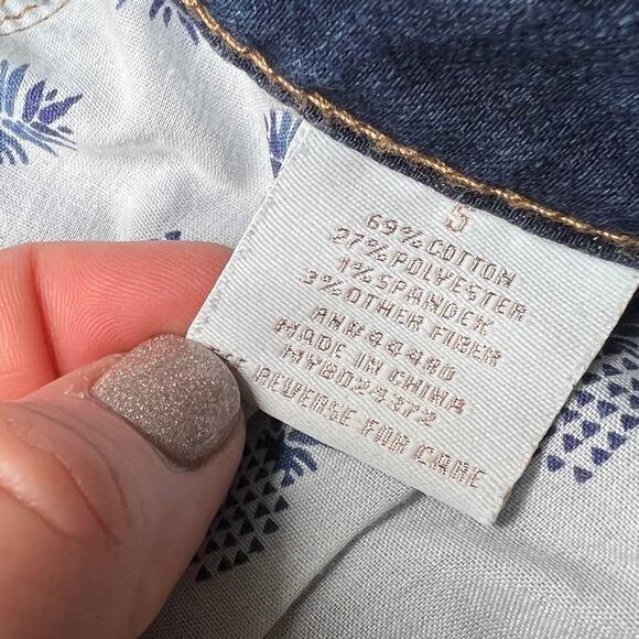 Tinseltown Distressed Denim Skirt 5 - Picture 3 of 8